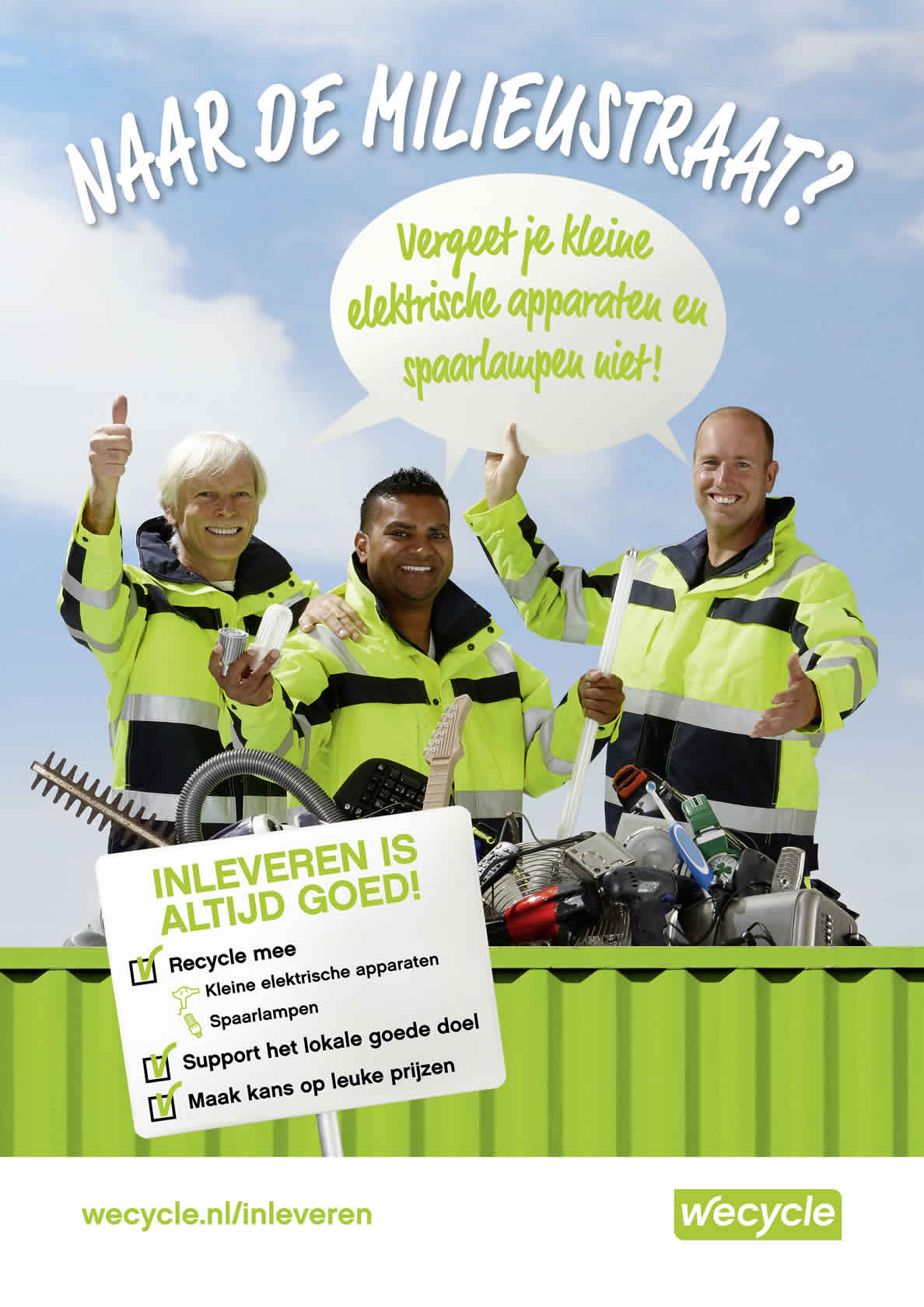 Wecycle inzameling spaarlampen2