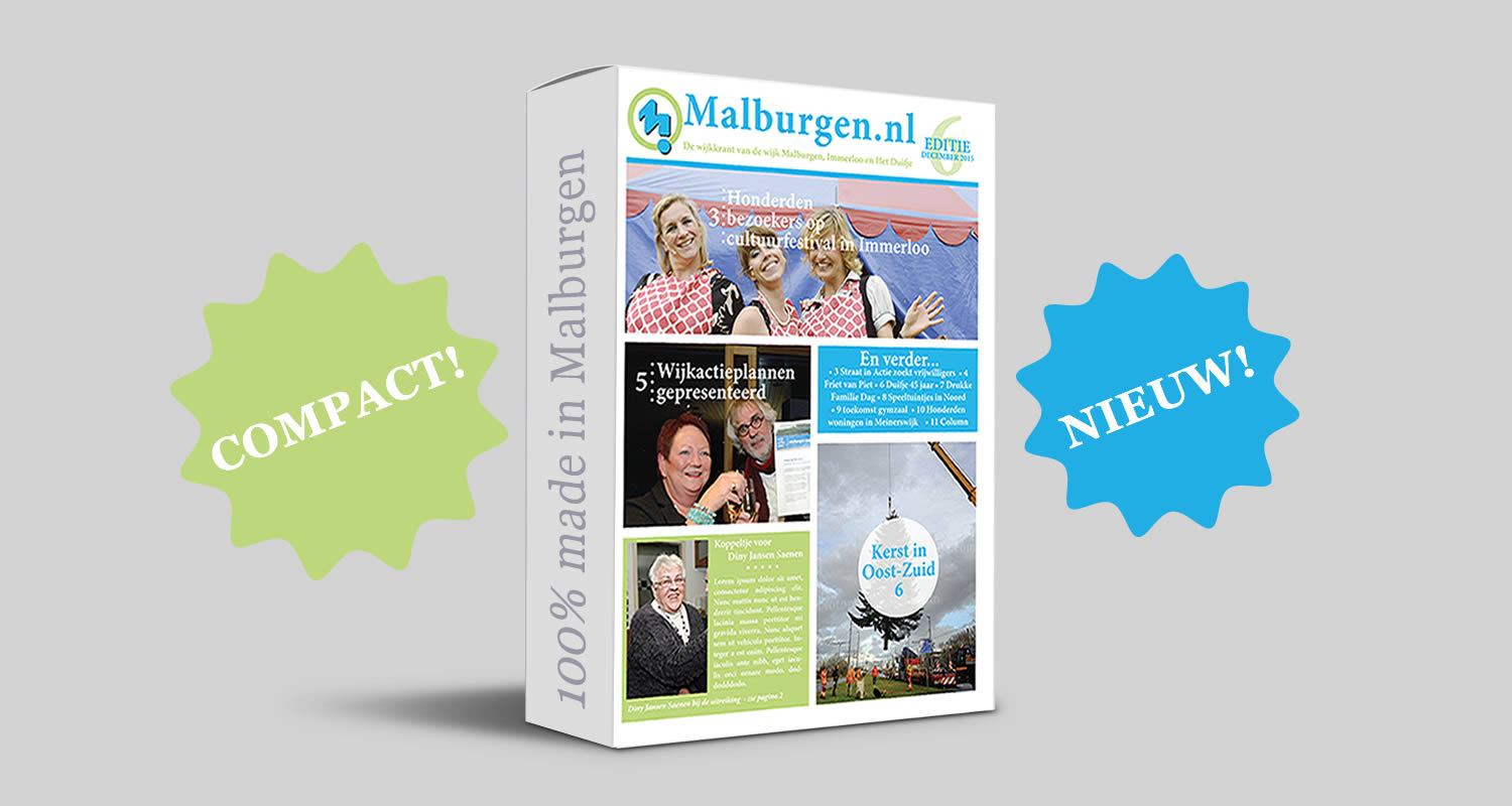 Wijkkrant Malburgen.nl – ook in 2016!