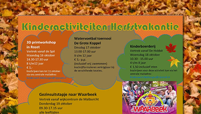 banner herfstvakantie