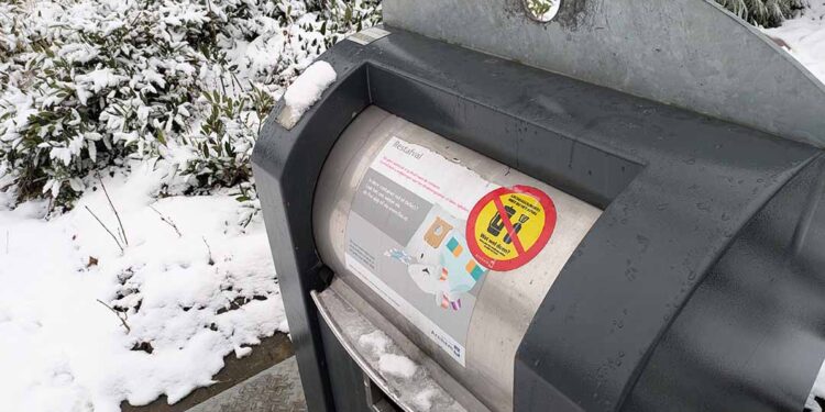 Inzameling huishoudelijk afval tijdelijk stilgelegd vanwege winterse weersomstandigheden
